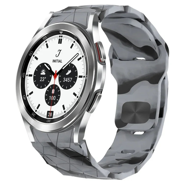 Football Texture Reverse Buckle Silicone Watch Band, For Samsung Galaxy Watch 4 44mm, For Samsung Galaxy Watch 4 40mm, For Samsung  Galaxy Watch 4 Classic 46mm, For Samsung  Galaxy Watch 4 Classic 42mm