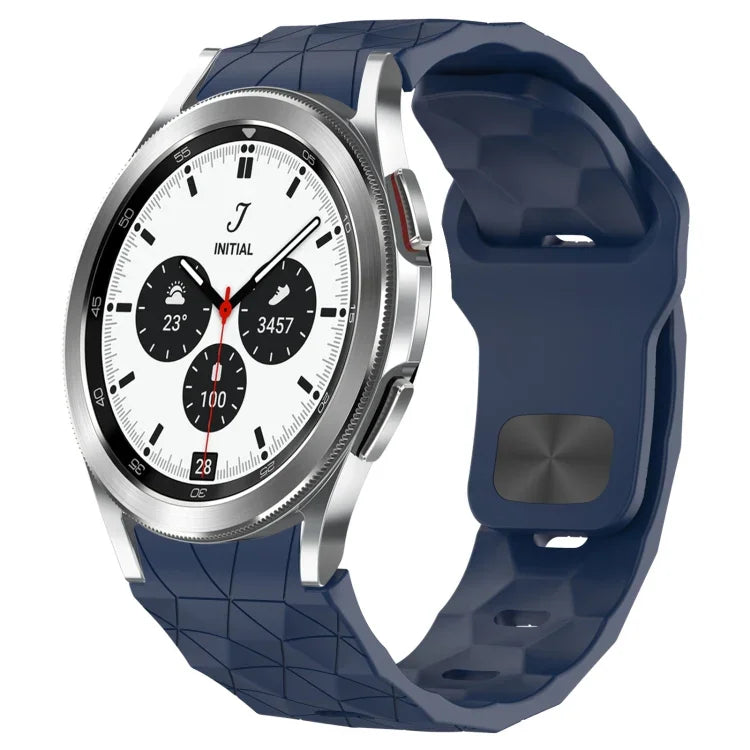 Football Texture Reverse Buckle Silicone Watch Band, For Samsung Galaxy Watch 4 44mm, For Samsung Galaxy Watch 4 40mm, For Samsung  Galaxy Watch 4 Classic 46mm, For Samsung  Galaxy Watch 4 Classic 42mm
