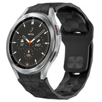 Football Texture Reverse Buckle Silicone Watch Band, For Samsung Galaxy Watch 4 44mm, For Samsung Galaxy Watch 4 40mm, For Samsung  Galaxy Watch 4 Classic 46mm, For Samsung  Galaxy Watch 4 Classic 42mm