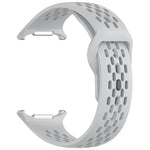 For Samsung Galaxy Watch Ultra 47mm Holes Style Square Buckle Solid Color Silicone Watch Band