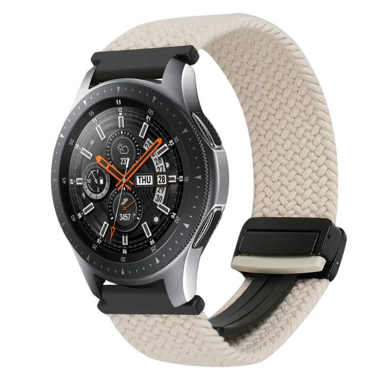 22mm Magnetic Buckle Braided Watch Band, For Samsung Galaxy Gear S3 Classic, For Samsung Galaxy Watch 46mm