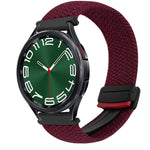 20mm Magnetic Buckle Braided Watch Strap, For Samsung Galaxy Watch FE 40mm, For Samsung Galaxy Watch 6 Classic