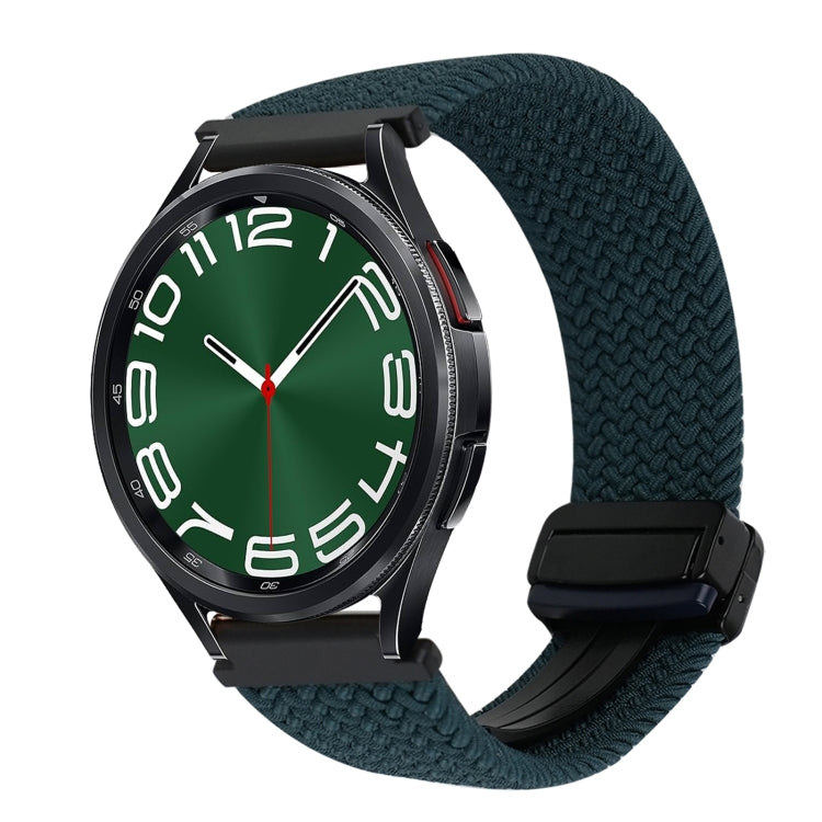 20mm Magnetic Buckle Braided Watch Strap, For Samsung Galaxy Watch FE 40mm, For Samsung Galaxy Watch 6 Classic
