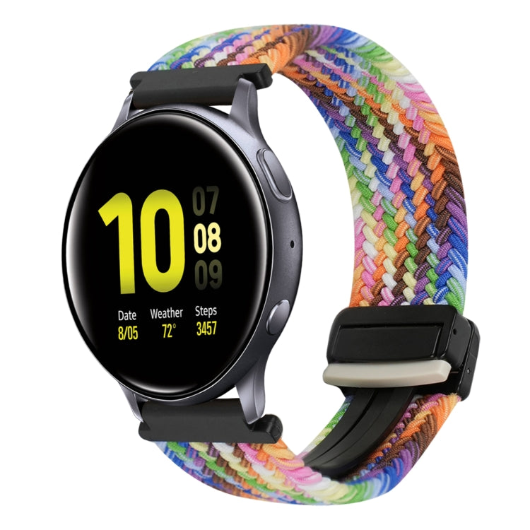 20mm Magnetic Buckle Braided Watch Strap, For Samsung Galaxy Watch Active 2, For Samsung Galaxy Watch 3 41mm
