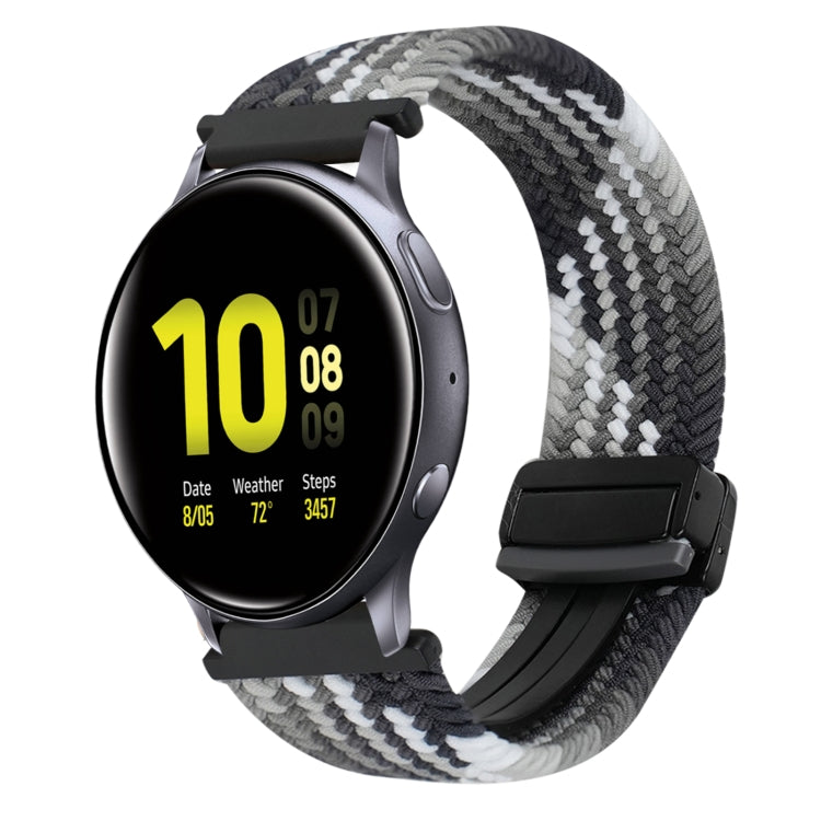 20mm Magnetic Buckle Braided Watch Strap, For Samsung Galaxy Watch Active 2, For Samsung Galaxy Watch 3 41mm