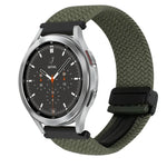 20mm Magnetic Buckle Braided Watch Strap, For Samsung Galaxy Watch 4, For Samsung Galaxy Watch 4 Classic