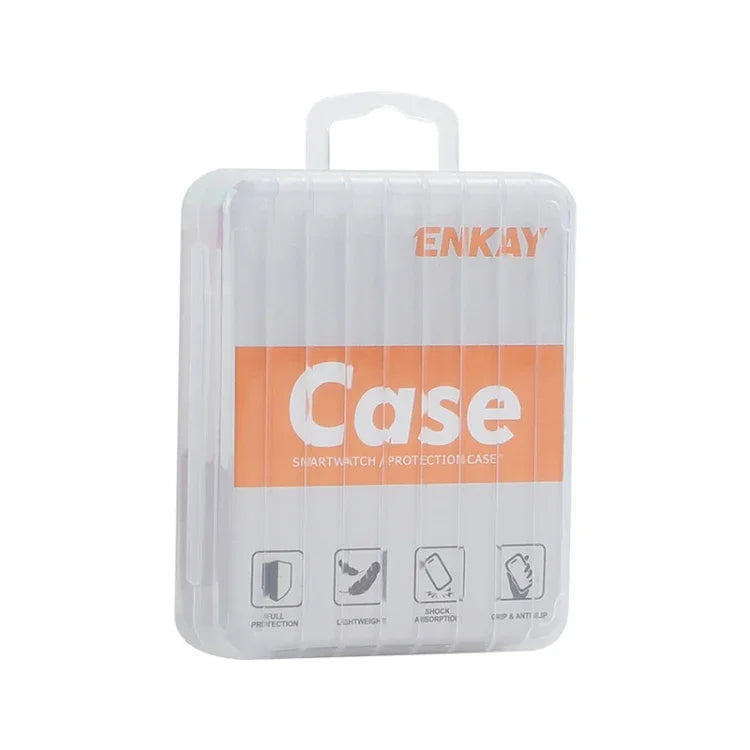 ENKAY Hat-Prince Electroplated Hard PC Case + 0.2mm 9H Glass Screen Protector, For Samsung Galaxy Watch7 44mm, For Samsung Galaxy Watch7 40mm