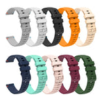 Wavy Dotted Stitched 20mm Silicone Watch Band, For Samsung Galaxy Watch FE 40mm, For Samsung Galaxy Watch 7 40 / 44mm, For Samsung Galaxy Watch 6  Cassic 43 / 47mm, For Samsung Galaxy Watch 6 40 / 44mm