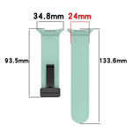 For Samsung Galaxy Watch Ultra 47mm Groove Style Folding Magnetic Buckle Silicone Watch Band