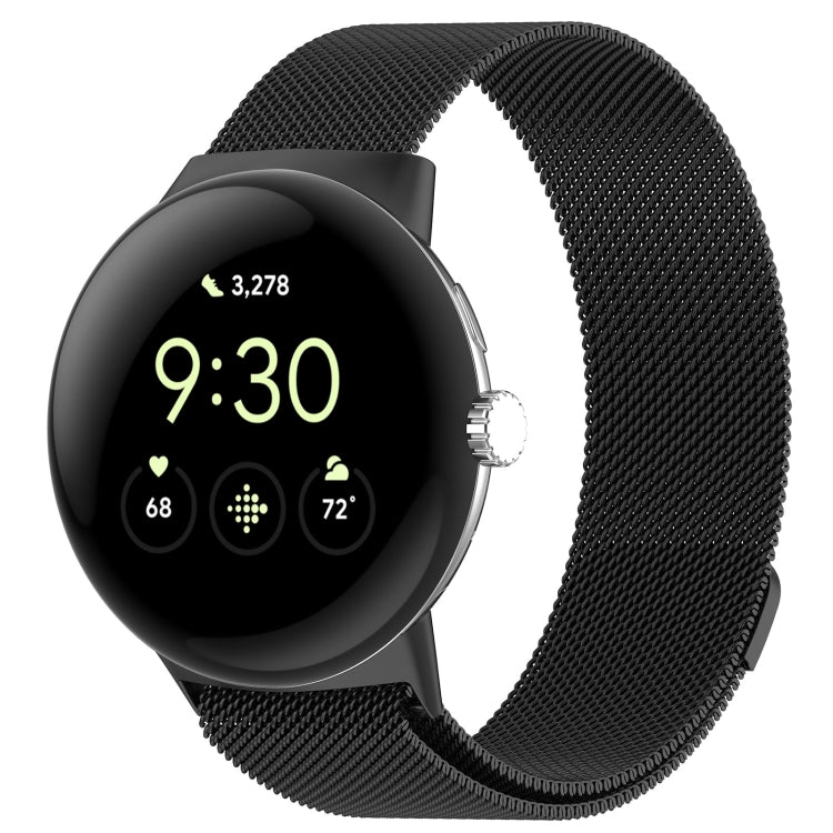 Milanese Metal Magnetic Watch Band, For  Google Pixel Watch 4 / Watch 3 45mm, For Google Pixel Watch 4 / 3 / 2 / 1 41mm