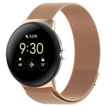 Milanese Metal Magnetic Watch Band, For  Google Pixel Watch 4 / Watch 3 45mm, For Google Pixel Watch 4 / 3 / 2 / 1 41mm