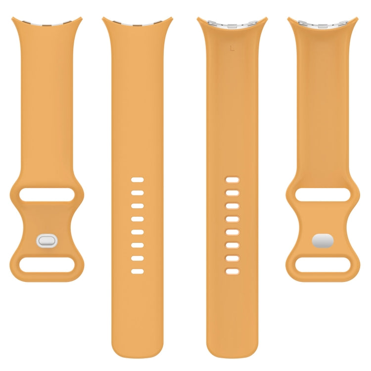 Solid Color Butterfly Buckle Silicone Watch Band, Size:L, Size: L