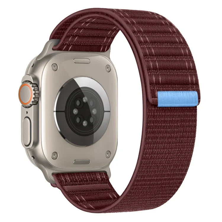Sea Wave Nylon Hook and Loop Fastener Watch Band, For Apple Watch Series 4 44mm, For Apple Watch Series 4 40mm, For Apple Watch Series 3 38mm, For Apple Watch Series 3 42mm