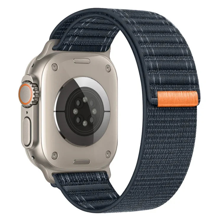 Sea Wave Nylon Hook and Loop Fastener Watch Band, For Apple Watch Series 4 44mm, For Apple Watch Series 4 40mm, For Apple Watch Series 3 38mm, For Apple Watch Series 3 42mm
