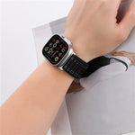 Sea Wave Nylon Hook and Loop Fastener Watch Band, For Apple Watch SE 2022 40mm, For Apple Watch SE 2022 44mm, For Apple Watch Series 7 41mm, For Apple Watch Series 7 45mm, For Apple Watch Series 6 40mm, For Apple Watch Series 6 44mm                    ...