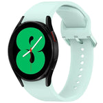Solid Color Colorful Buckle Quick Release Silicone Watch Band, For Samsung Galaxy Watch 5 40 / 44mm, For Samsung Galaxy Watch 5 Pro, For Samsung Galaxy Watch 4 40 / 44mm, For Samsung Galaxy Watch 4 Classic 46 / 42mm