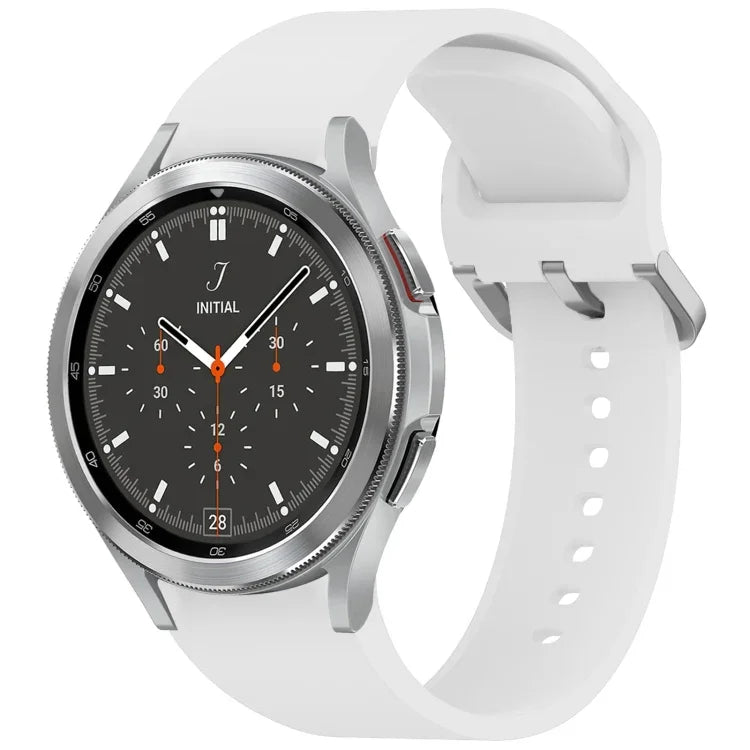 Solid Color Colorful Buckle Quick Release Silicone Watch Band, For Samsung Galaxy Watch 5 40 / 44mm, For Samsung Galaxy Watch 5 Pro, For Samsung Galaxy Watch 4 40 / 44mm, For Samsung Galaxy Watch 4 Classic 46 / 42mm