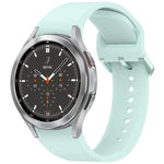 Solid Color Colorful Buckle Quick Release Silicone Watch Band, For Samsung Galaxy Watch 5 40 / 44mm, For Samsung Galaxy Watch 5 Pro, For Samsung Galaxy Watch 4 40 / 44mm, For Samsung Galaxy Watch 4 Classic 46 / 42mm