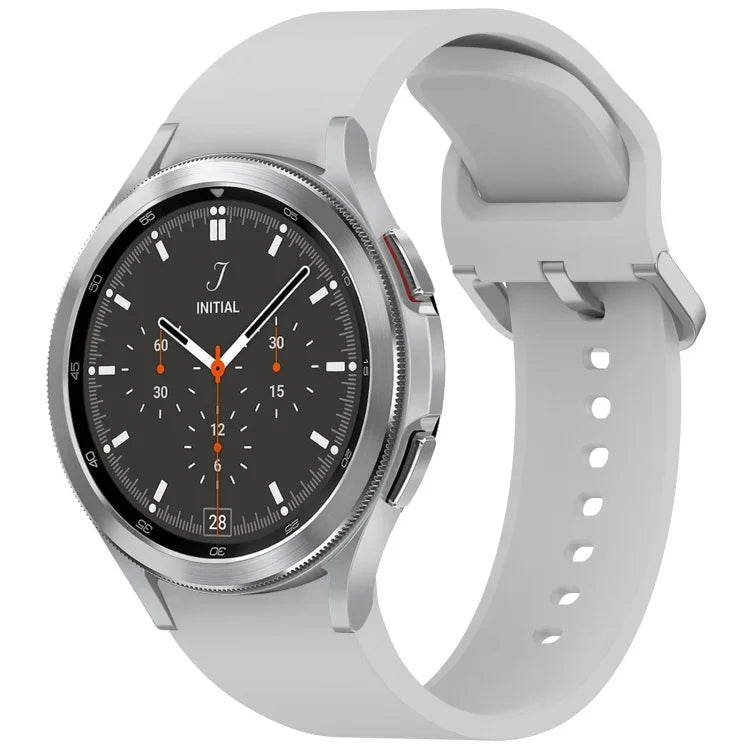 Solid Color Colorful Buckle Quick Release Silicone Watch Band, For Samsung Galaxy Watch 5 40 / 44mm, For Samsung Galaxy Watch 5 Pro, For Samsung Galaxy Watch 4 40 / 44mm, For Samsung Galaxy Watch 4 Classic 46 / 42mm