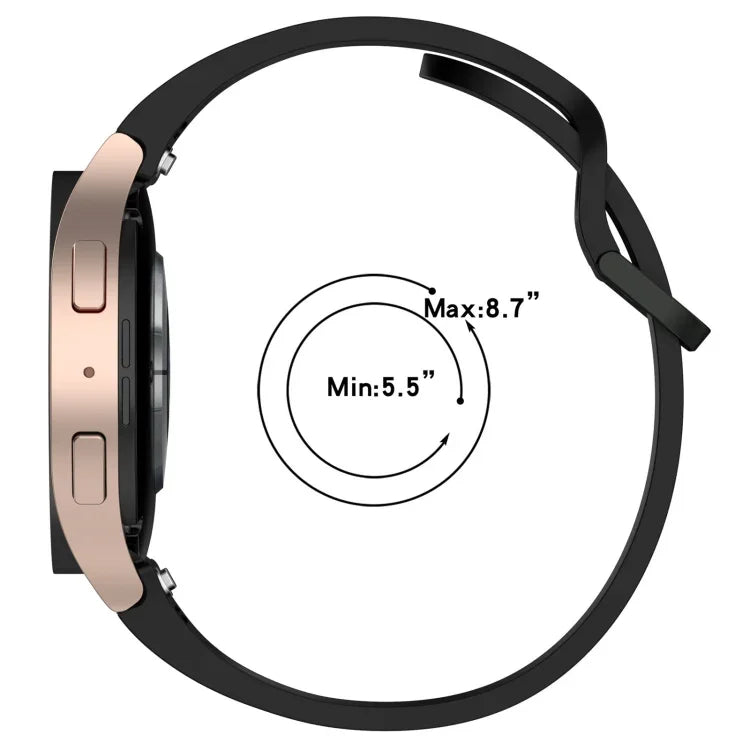Solid Color Colorful Buckle Quick Release Silicone Watch Band, For Samsung Galaxy Watch 5 40 / 44mm, For Samsung Galaxy Watch 5 Pro, For Samsung Galaxy Watch 4 40 / 44mm, For Samsung Galaxy Watch 4 Classic 46 / 42mm
