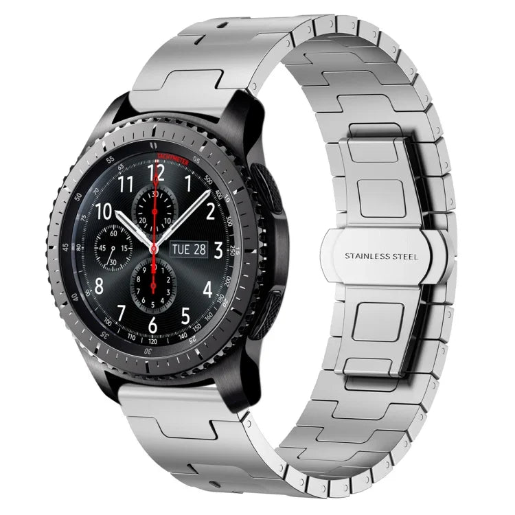 Titanium Alloy 22mm Metal Watch Band, For Samsung Galaxy Gear S3 Frontier, For Samsung Galaxy Watch 3 45mm, For Samsung Galaxy Gear S3 Classic, For Samsung Galaxy Watch 46mm
