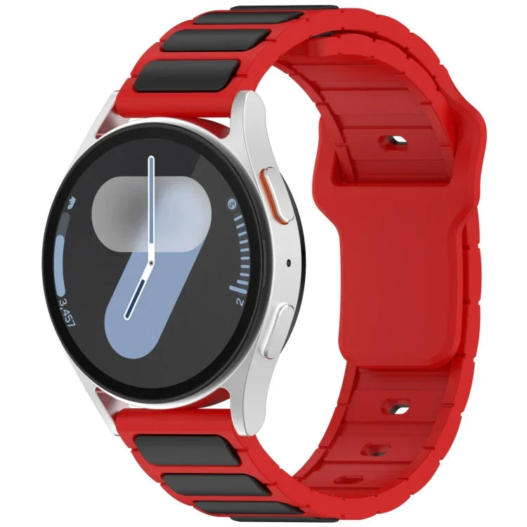 Two Color I-Shaped Silicone Watch Band, For Samsung Galaxy Watch 20mm, For Samsung Galaxy Watch 22mm