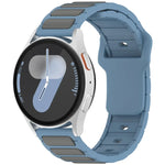 Two Color I-Shaped Silicone Watch Band, For Samsung Galaxy Watch 20mm, For Samsung Galaxy Watch 22mm