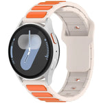 Two Color I-Shaped Silicone Watch Band, For Samsung Galaxy Watch 20mm, For Samsung Galaxy Watch 22mm