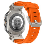 Titanium Connector Quick Release Silicone Watch Band, For Samsung Galaxy Watch Ultra 47mm / Ultra 2025