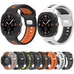 Two Color Reverse Buckle Silicone Watch Band, For Galaxy Watch Ultra2 2026 / 2025 / 1 2024