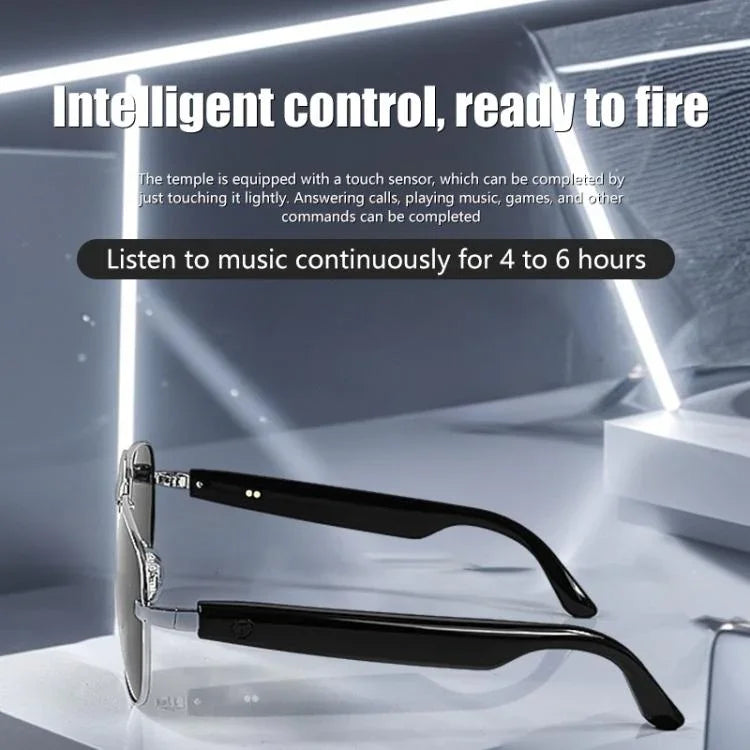 GS02 Smart Glasses, Support Voice Assistant / Bluetooth Call / Remote Control Photography
