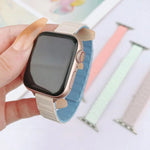 Tri-beads I-shaped Slim Magnetic Silicone Watch Band, For Apple Watch 46mm / 49mm / 45mm / 44mm, For Apple Watch 42mm / 41mm / 40mm / 38mm