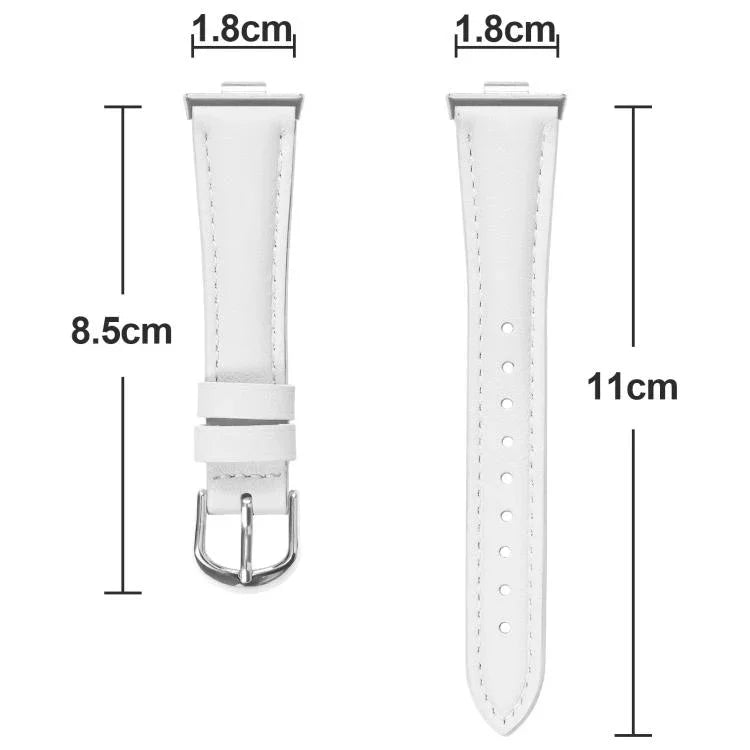 Slim Genuine Leather Watch Band, For Samsung Galaxy Fit3