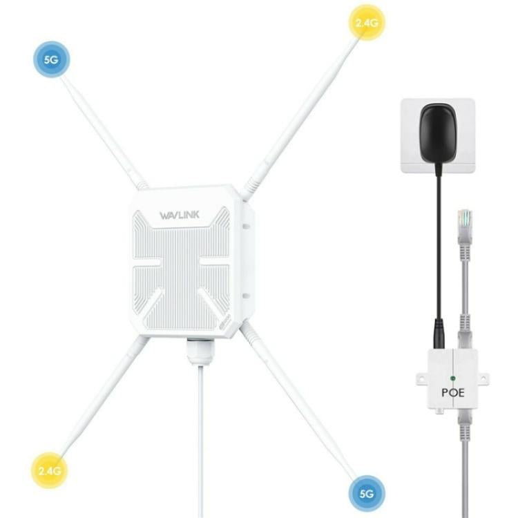WAVLINK WN588HA2 AP Repeater WiFi Signal Booster AC1200 Dual Band WiFi Extender, US Plug, UK Plug, EU Plug, AU Plug