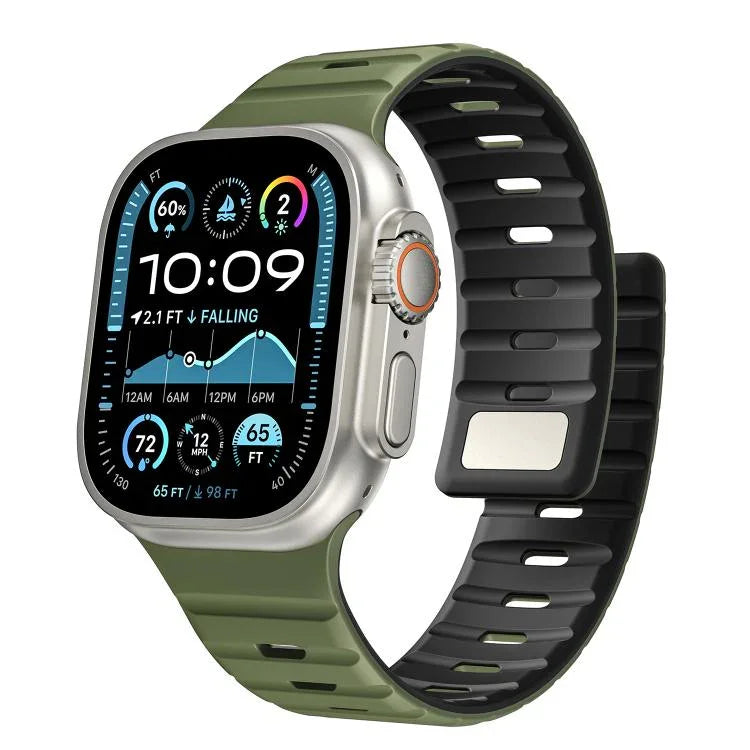Norman Magnetic Silicone Watch Band, For Apple Watch 46mm / 49mm / 45mm / 44mm, For Apple Watch 42mm / 41mm / 40mm / 38mm