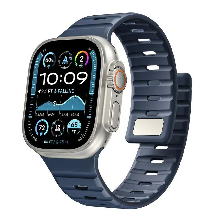 Norman Magnetic Silicone Watch Band, For Apple Watch 46mm / 49mm / 45mm / 44mm, For Apple Watch 42mm / 41mm / 40mm / 38mm