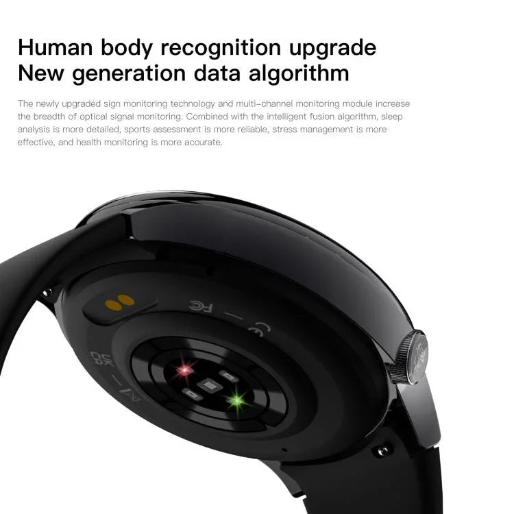 Sense 6 1.43 AMOLED Screen IP68 Waterproof Bluetooth Call Smartwatch Supports Health Monitoring