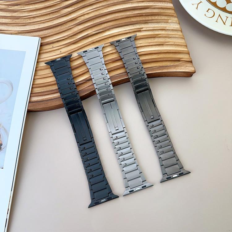 Curved Side Detachable Stainless Steel Watch Band, For Apple Watch 46mm / 49mm / 45mm / 44mm, For Apple Watch 42mm / 41mm / 40mm / 38mm