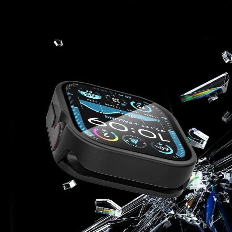 Tempered Film Integrated Aluminum Watch Case, For Apple Watch Series 11 / 10 46mm