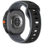 Reverse Buckle Two Color Silicone Watch Band, For Samsung Galaxy Watch8 / Watch8 Classic