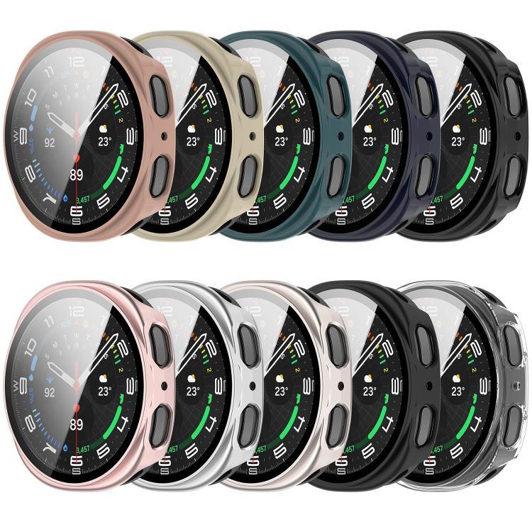 Tempered Film Integrated PC Watch Cover, For Samsung Galaxy Watch8 Classic 46mm, For Samsung Galaxy Watch 8 44mm, For Samsung Galaxy Watch 8 40mm