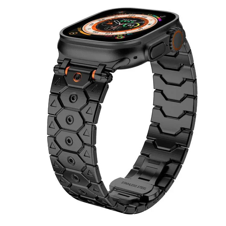 Octagonal Stainless Steel  Watch, For Apple Watch 46mm / 49mm / 45mm / 44mm