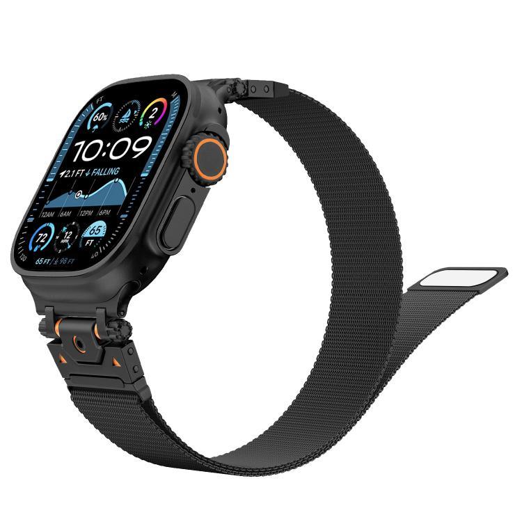 Milanese Steel Magnetic Watch Band, For Apple Watch 46mm / 49mm / 45mm / 44mm