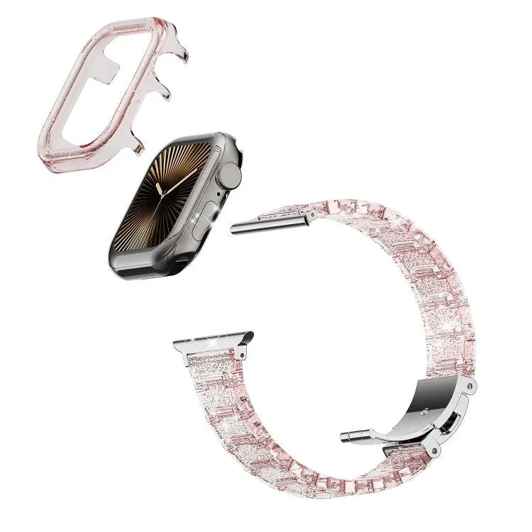 Chameleon PC Case Epoxy Resin Watch Band, For Apple Watch Series 10 46mm, For Apple Watch Series 10 42mm, For Apple Watch 44mm / 45mm, For Apple Watch 40mm / 41mm, For Apple Watch 49mm