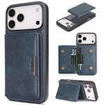 Kalebol Strong MagSafe Magnetic Two-Fold Card Bag Leather Phone Case, For iPhone 17 Pro Max, For iPhone 17 Pro, For iPhone 17, For iPhone Air