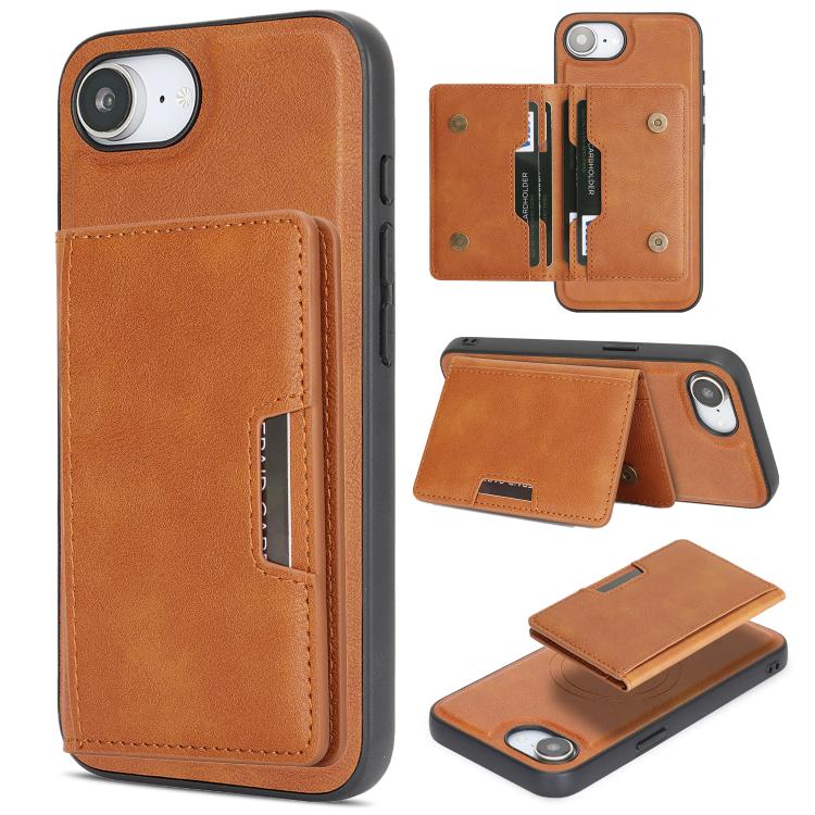 Kalebol Strong MagSafe Magnetic Two-Fold Card Bag Leather Phone Case, For iPhone Fold, For iPhone 18 Pro, For iPhone 18 Pro Max, For iPhone 17 Pro Max, For iPhone 17 Pro, For iPhone 17, For iPhone Air, For iPhone 17e / 16e