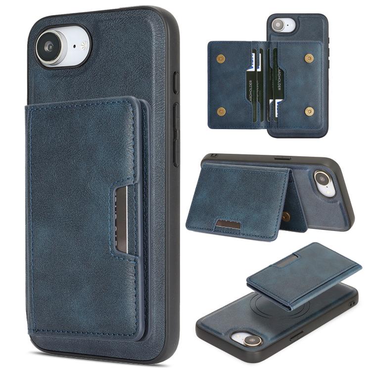 Kalebol Strong MagSafe Magnetic Two-Fold Card Bag Leather Phone Case, For iPhone Fold, For iPhone 18 Pro, For iPhone 18 Pro Max, For iPhone 17 Pro Max, For iPhone 17 Pro, For iPhone 17, For iPhone Air, For iPhone 17e / 16e