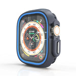 Two-Color Half Wrap PC Protective Case, For Apple Watch 44mm / 45mm, For Apple Watch Ultra 49mm