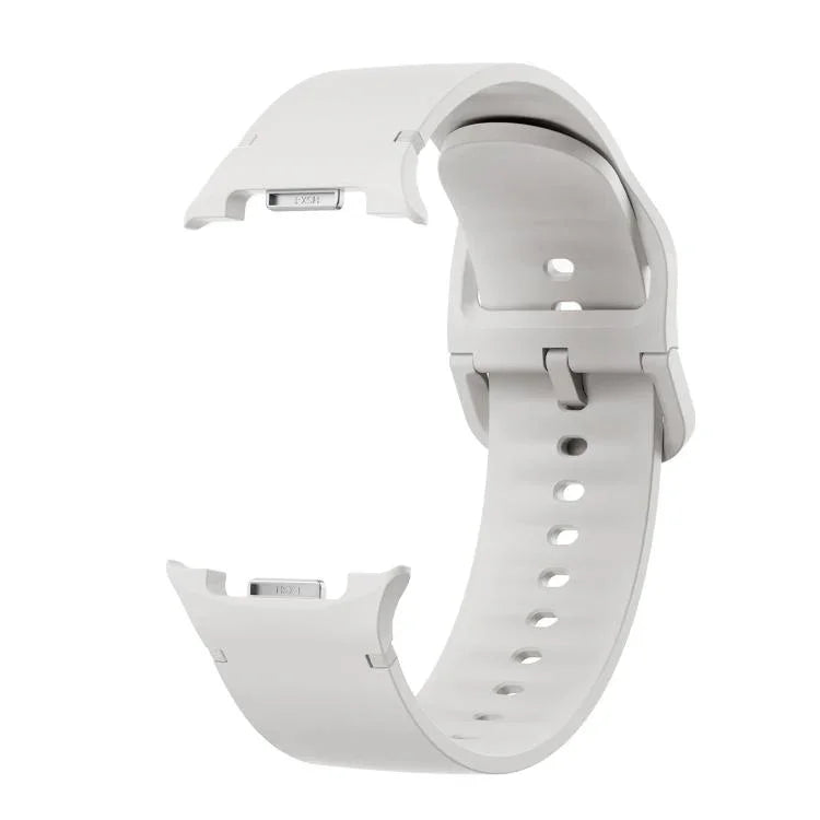 For Samsung Galaxy Watch8 / Watch8 Classic Solid Color Stitched Silicone Watch Band, S, M