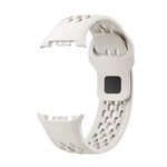 Hole Style Black Reverse Buckle Silicone Watch Band, For Samsung Galaxy Watch8 / Watch8 Classic